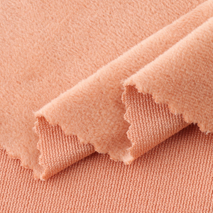 Stretch Fleece Fabric 93.3%Polyester 6.7%Spandex Keep Warm OEM Service