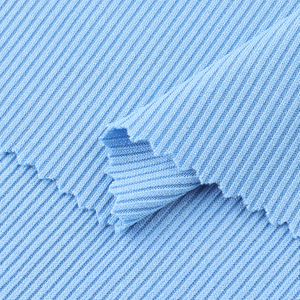 Jersey Knit Ice Rib Fabric Stretch 96.3%Polyester 3.7%Spandex Activewear