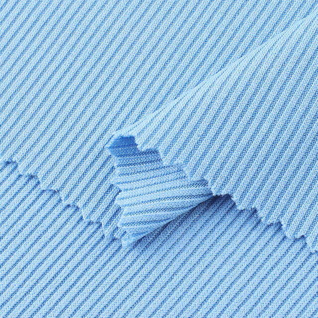 Jersey Knit Ice Rib Fabric Stretch 96.3%Polyester 3.7%Spandex Activewear